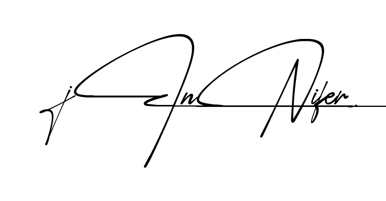 Easy Jennifer signature idea