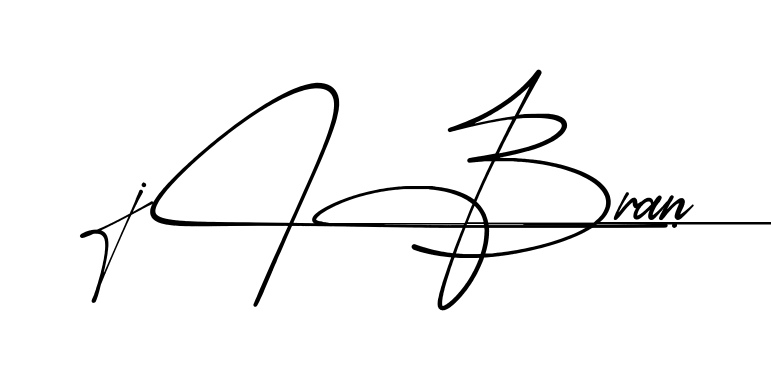 Easy Jibran signature idea