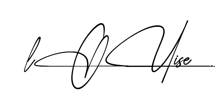 Louise name signature design preview
