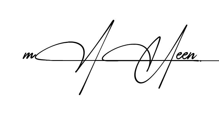 Easy Maheen signature idea