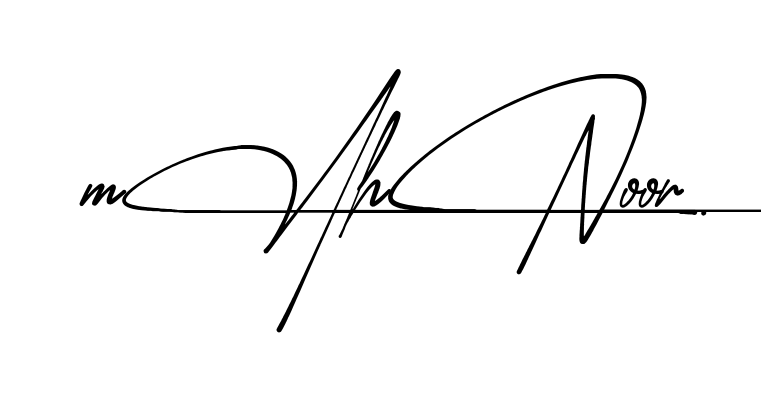 Easy Mahnoor signature idea
