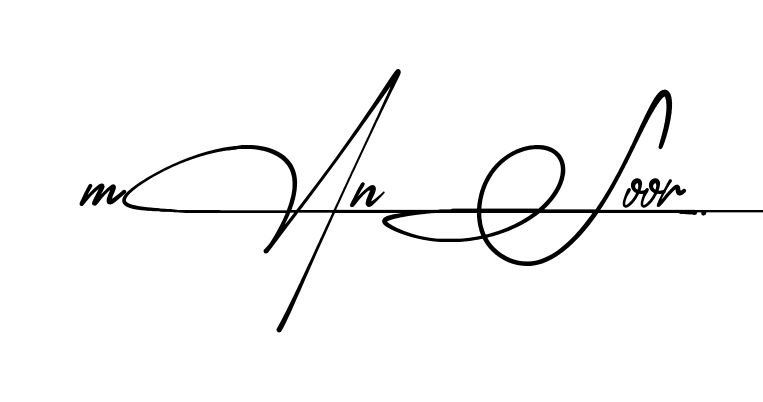Easy Mansoor signature idea
