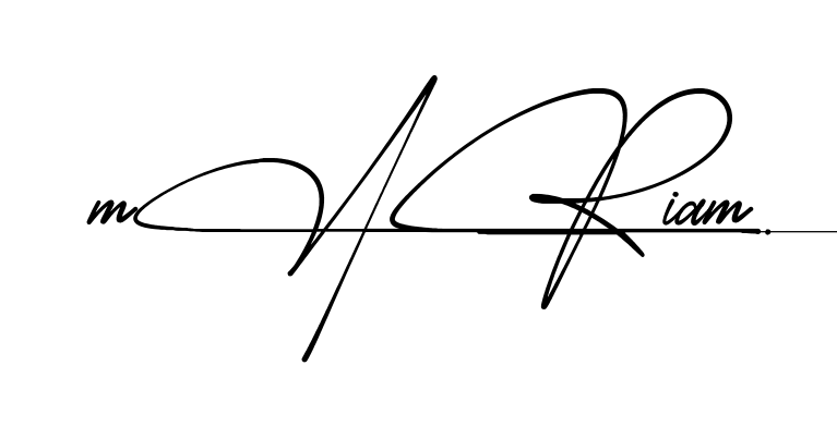 Easy Mariam signature idea