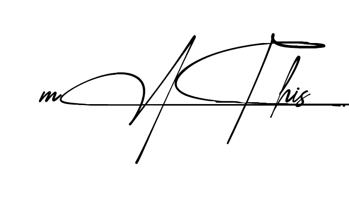 Mathis name signature design preview