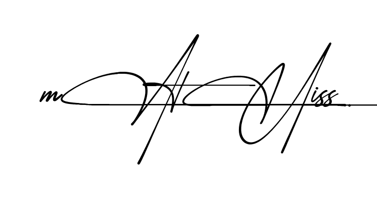 Mathis S name signature design preview
