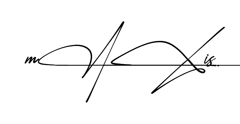 Maxi S name signature design preview