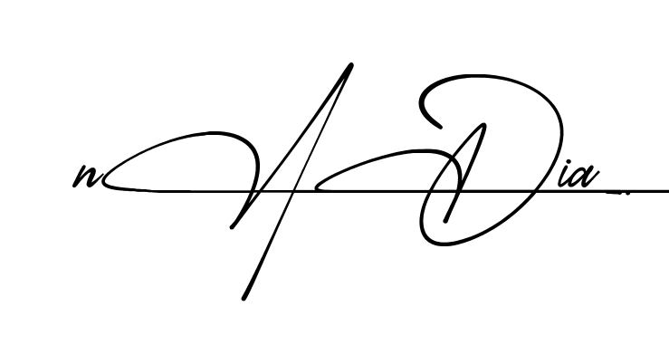 Easy Nadia signature idea