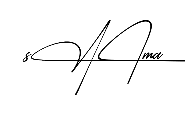 Easy Saima signature idea