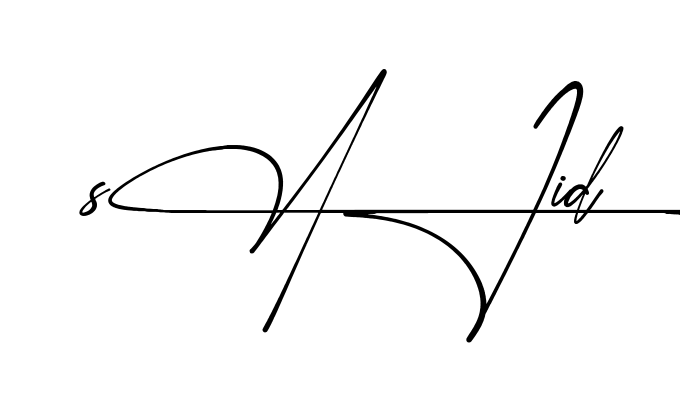 Easy Sajid signature idea