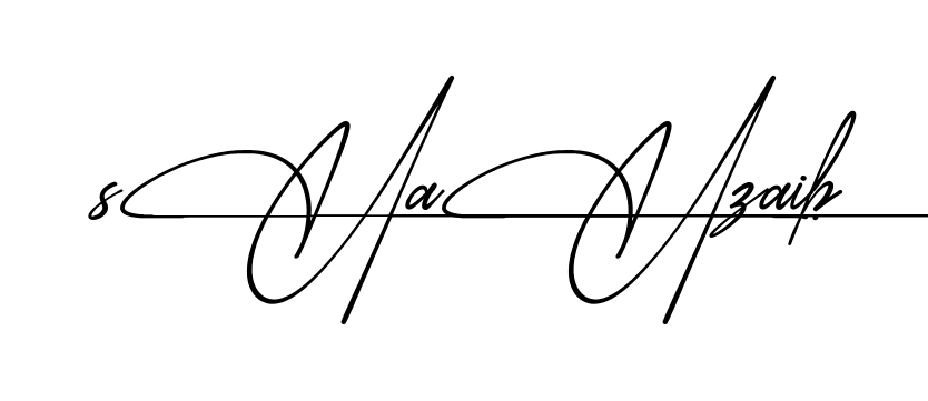 Easy Shahzaib signature idea