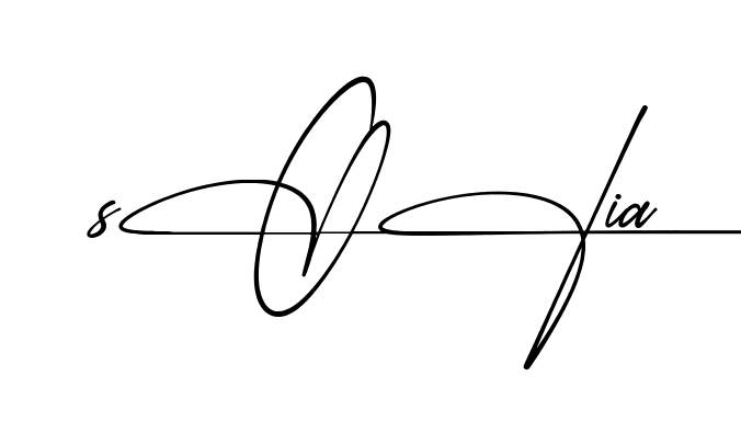 Easy Sofia signature idea
