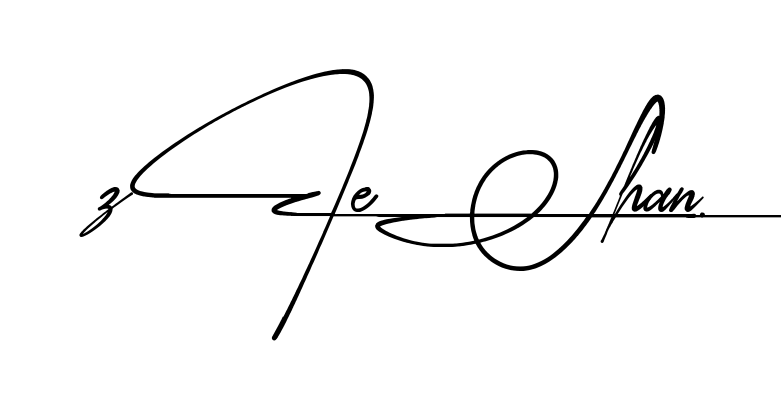 Easy Zeeshan signature idea
