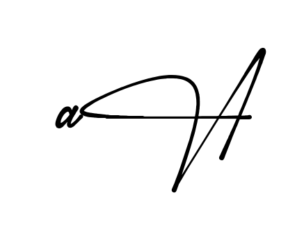 A A full name signature style in English
