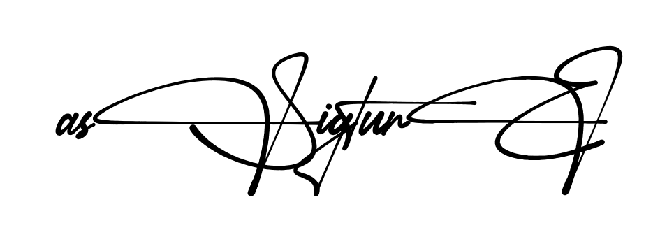As Signature full name signature style in English