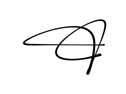 C full name signature style in English