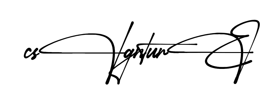 C Signature full name signature style in English