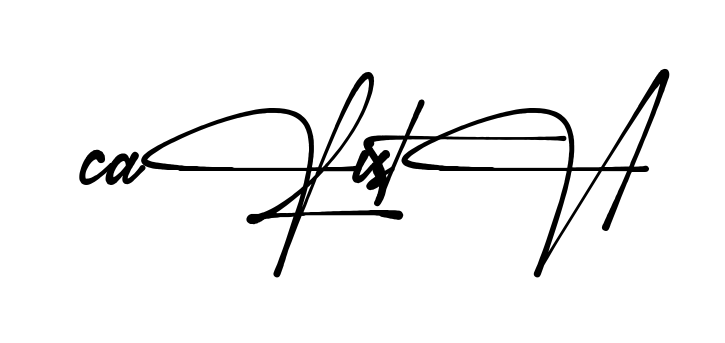 Calista full name signature style in English