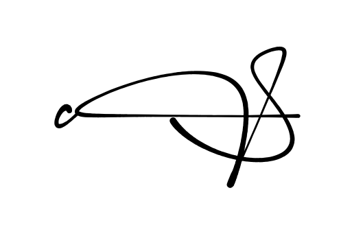 Cs full name signature style in English