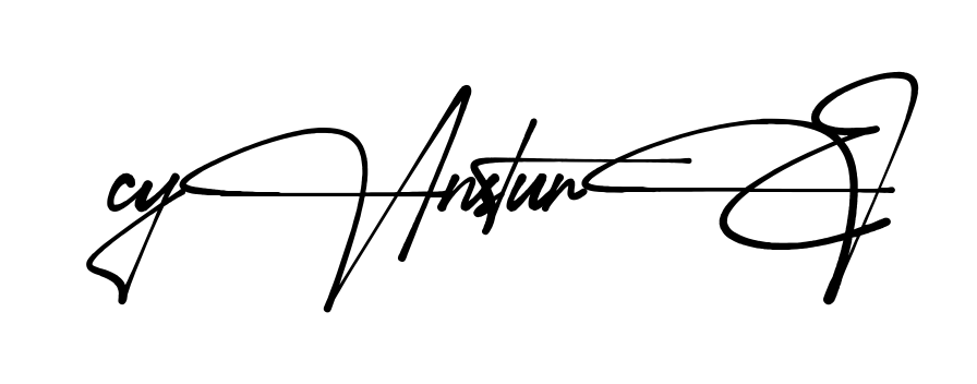 Cyan Signature full name signature style in English
