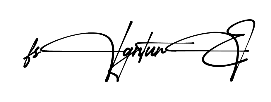 F Signature full name signature style in English