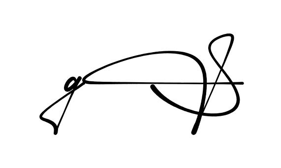 G S full name signature style in English