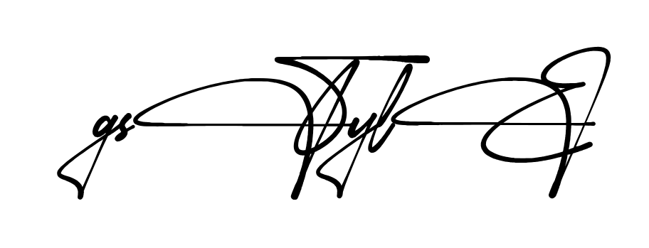 G Style full name signature style in English