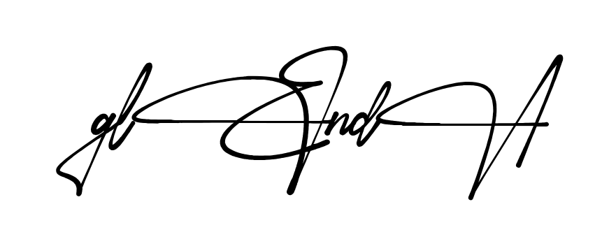 Glenda full name signature style in English
