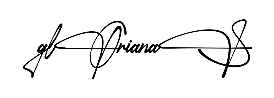Gloriana S full name signature style in English