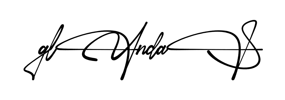 Glynda S full name signature style in English