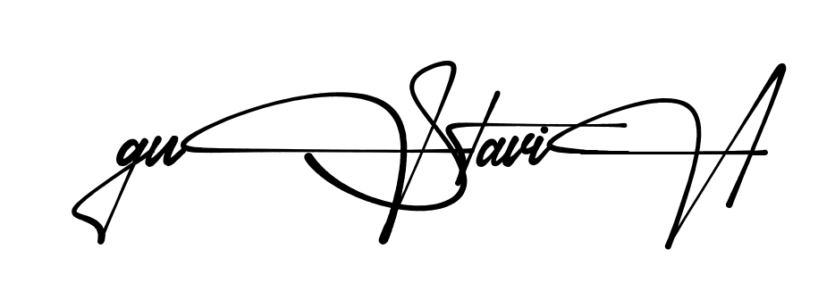 Gustavia full name signature style in English