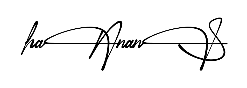 Hannan S full name signature style in English