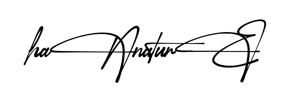 Hannan Signature full name signature style in English