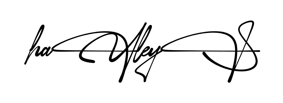 Hayley S full name signature style in English