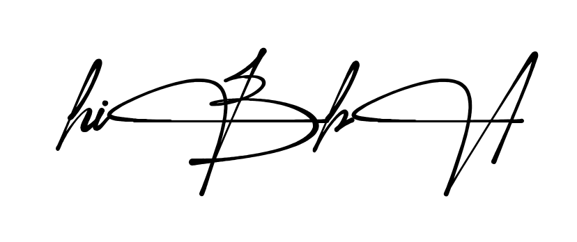 Hibba full name signature style in English