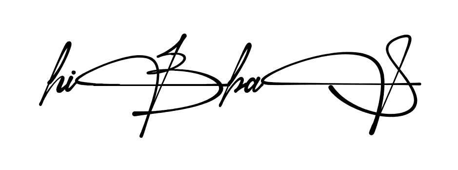 Hibba S full name signature style in English