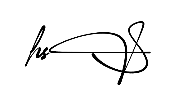 Hs S full name signature style in English