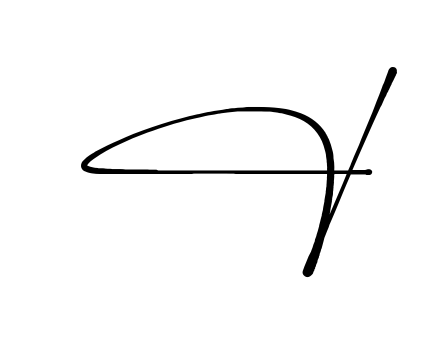 I full name signature style in English