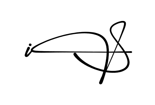 I S full name signature style in English