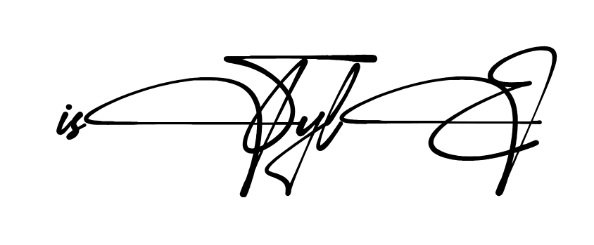 I Style full name signature style in English