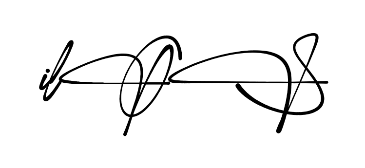 Ilo S full name signature style in English