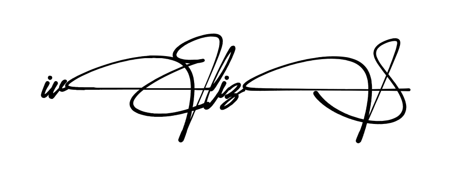 Iveliz S full name signature style in English