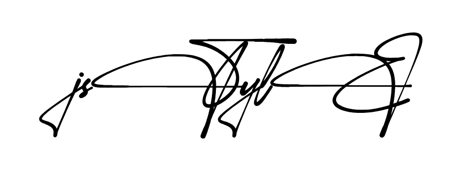 J Style full name signature style in English