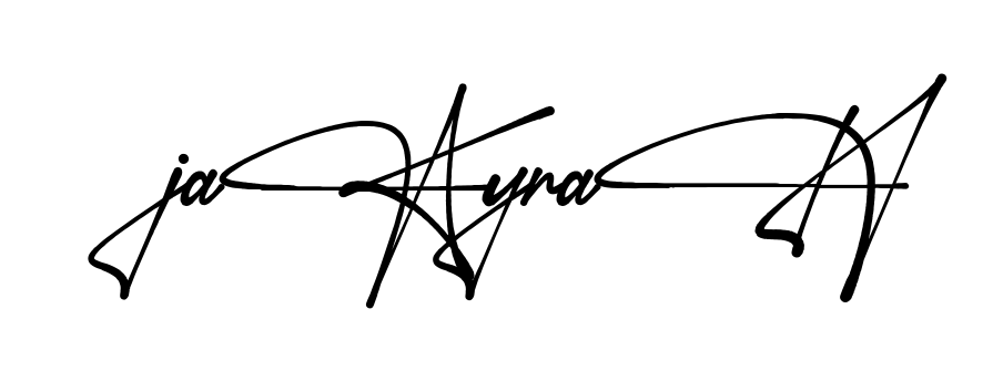 Jakyrah full name signature style in English
