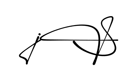 Js full name signature style in English
