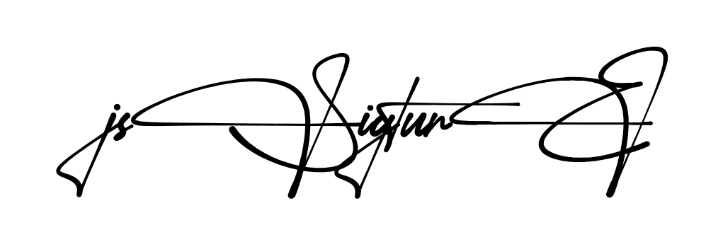 Js Signature full name signature style in English