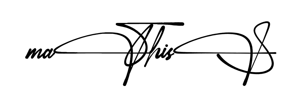 Mathis S full name signature style in English