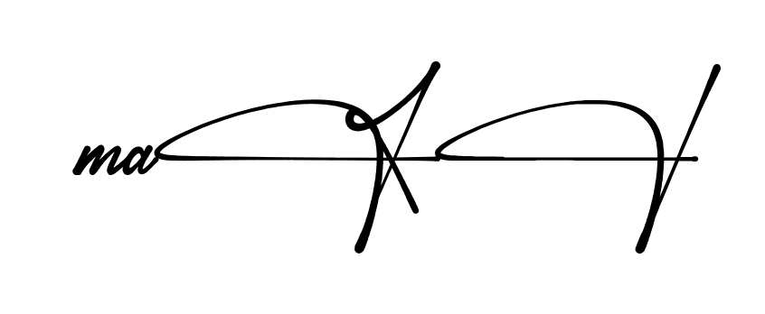Maxi full name signature style in English