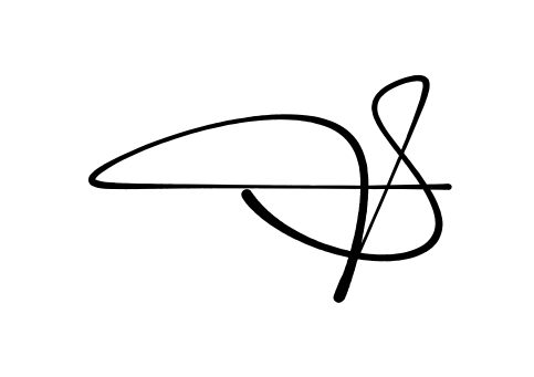 S full name signature style in English