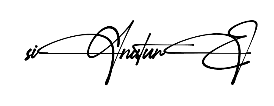 Signature full name signature style in English