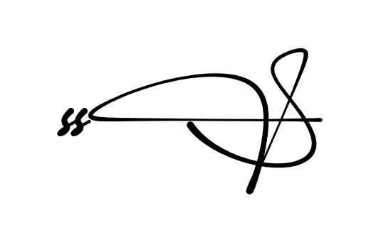Ss S full name signature style in English